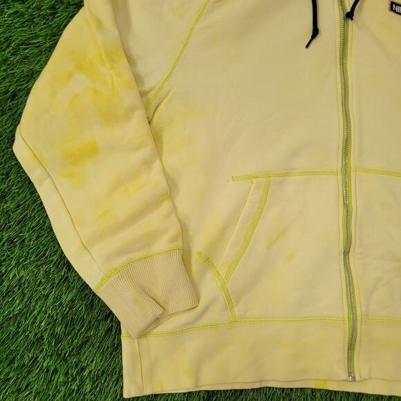 NIKE FC Zip Hoodie Womens Large 24x24 Baggy Boxy Yellow Bleached - Picture 16 of 16
